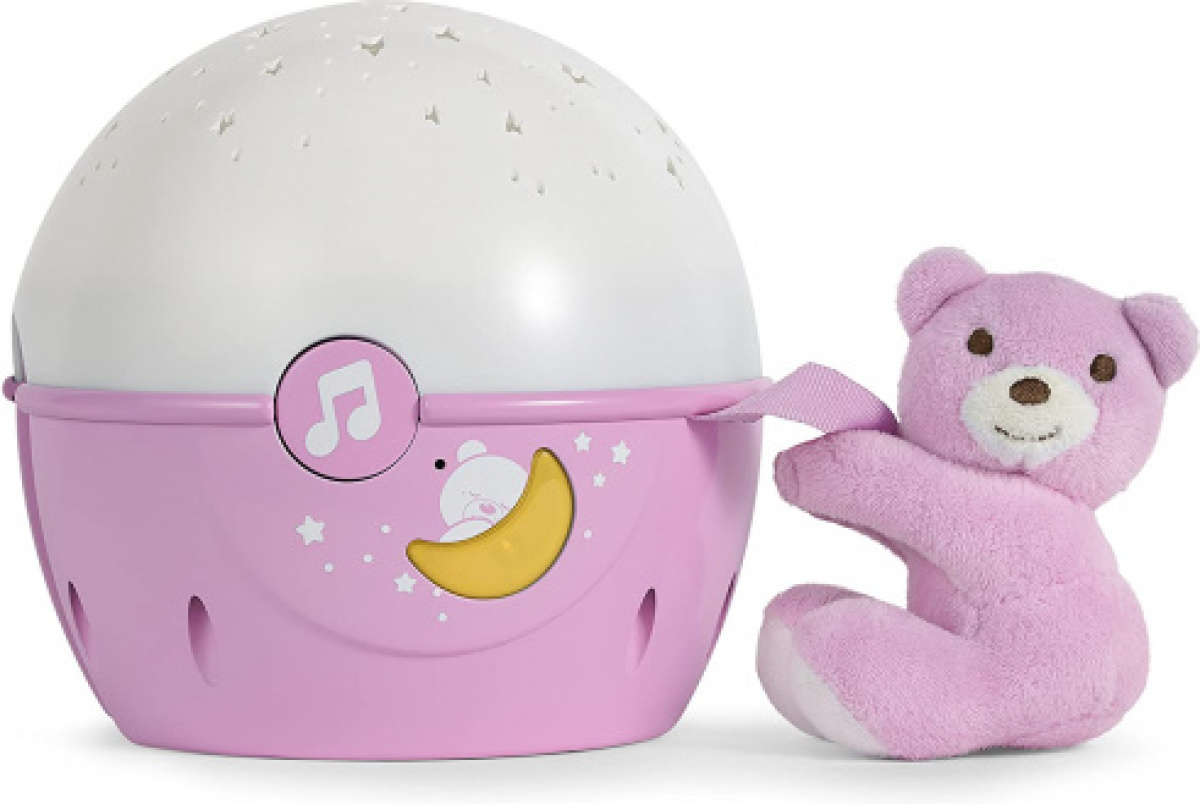 Chicco projector Next 2 Stars meisjes 22 cm roze/wit