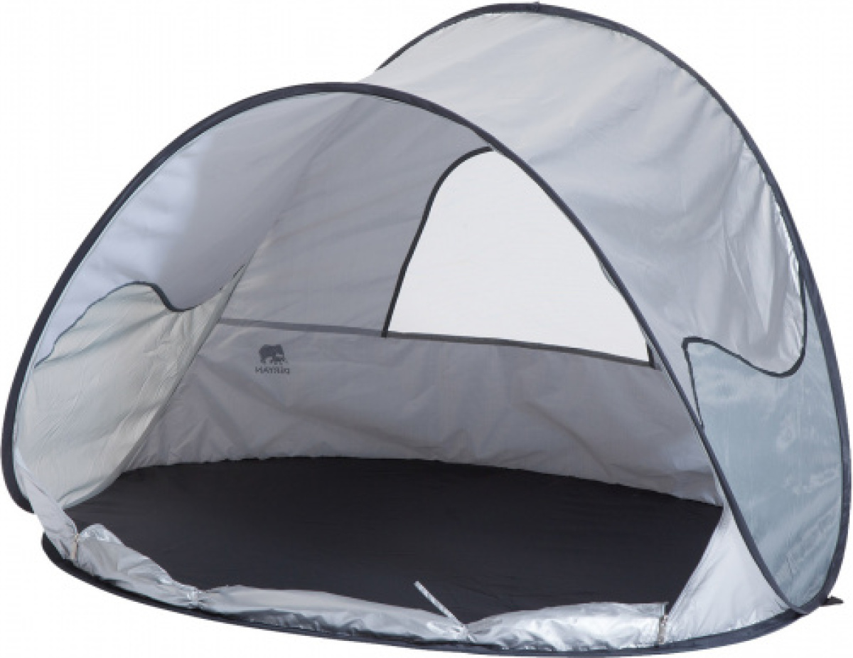 DERYAN baby Beachtent 120 cm zilver