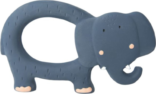 TRIXIE bijt en badspeelgoed Mrs. Elephant 13 cm rubber blauw
