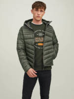 Jack & Jones ESSENTIALS gewatteerde jas JJEHERO PUFFER rosin