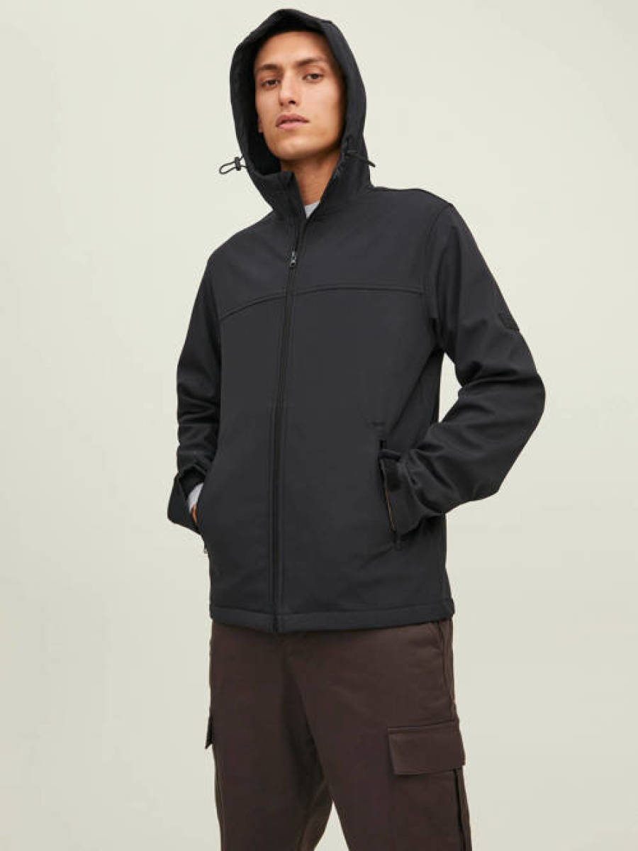 Jack & Jones ESSENTIALS softshell jas JJEMARVIN black