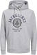 JACK & JONES PLUS SIZE hoodie JJELOGO Plus Size met logo light grey melange
