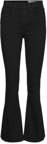 NOISY MAY Curve high waist flared jeans NMSALLIE zwart