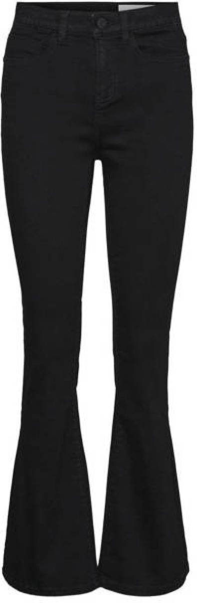 NOISY MAY Curve high waist flared jeans NMSALLIE zwart