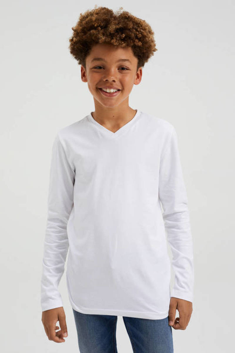 WE Fashion basic longsleeve wit