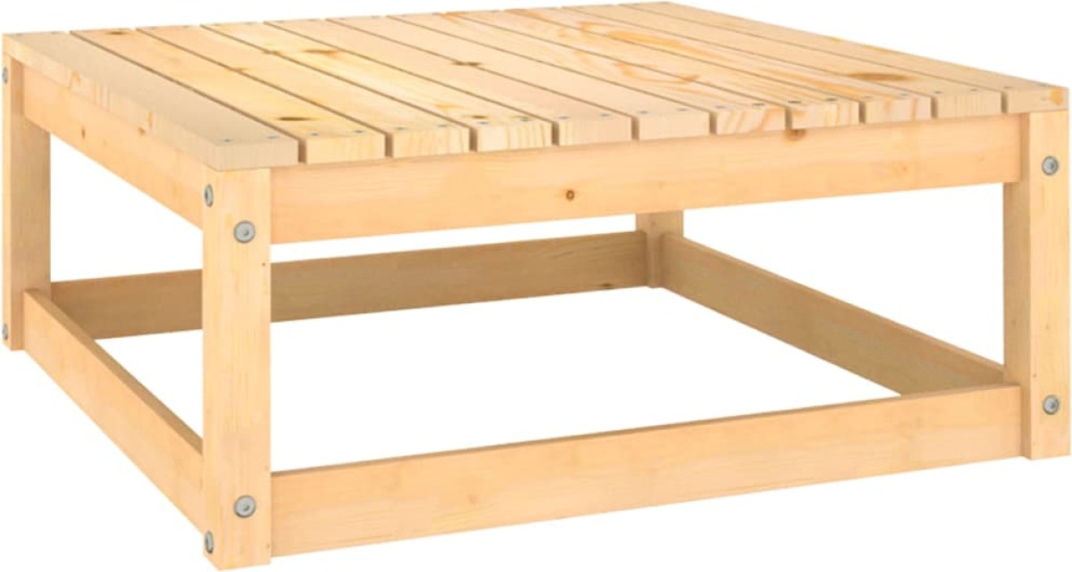 VidaXL Tuinvoetenbank 70x70x30 cm massief grenenhout