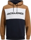 Jack & Jones ESSENTIALS hoodie JJELOGO met logo rubber