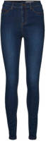 NOISY MAY high waist skinny jeans NMCALLIE dark denim