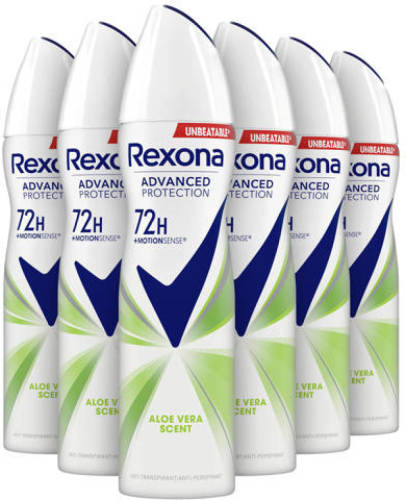 Rexona Women Advanced Protection Aloë Vera deodorant - 6 x 150 ml - voordeelverpakking