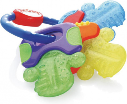 Nuby koelbijtsleutels junior 20 cm siliconen 4 delig