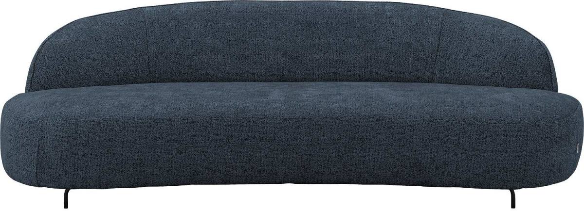 Goossens Bank Fjorde blauw, stof, 3-zits, modern design