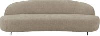 Goossens Bank Fjorde bruin, stof, 3-zits, modern design