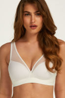 Hunkemöller Voorgevormde bh zonder beugel Mesh Wit