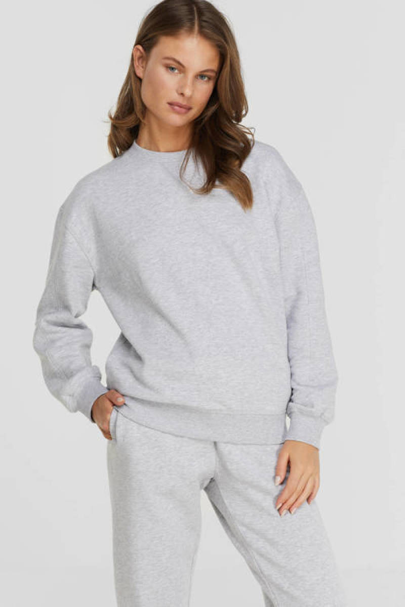 anytime sweater lichtgrijs