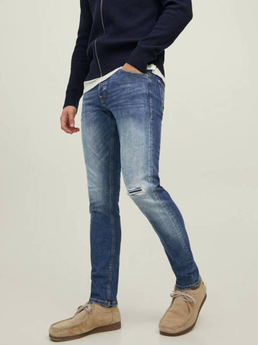 Jack & Jones JEANS INTELLIGENCE slim fit jeans JJIGLENN JJORIGINAL ra 094 blue denim