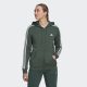 adidas Performance Capuchonsweatvest ESSENTIALS FLEECE 3 STREPEN CAPUCHONJACK