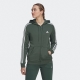 adidas Performance Capuchonsweatvest ESSENTIALS FLEECE 3 STREPEN CAPUCHONJACK