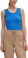 comma Tanktop met ribstructuur