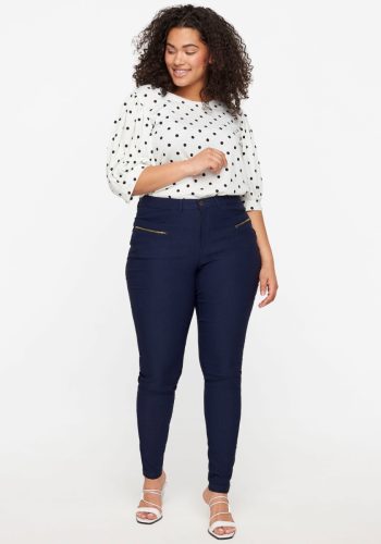 Zizzi Skinnybroek met ritszakken