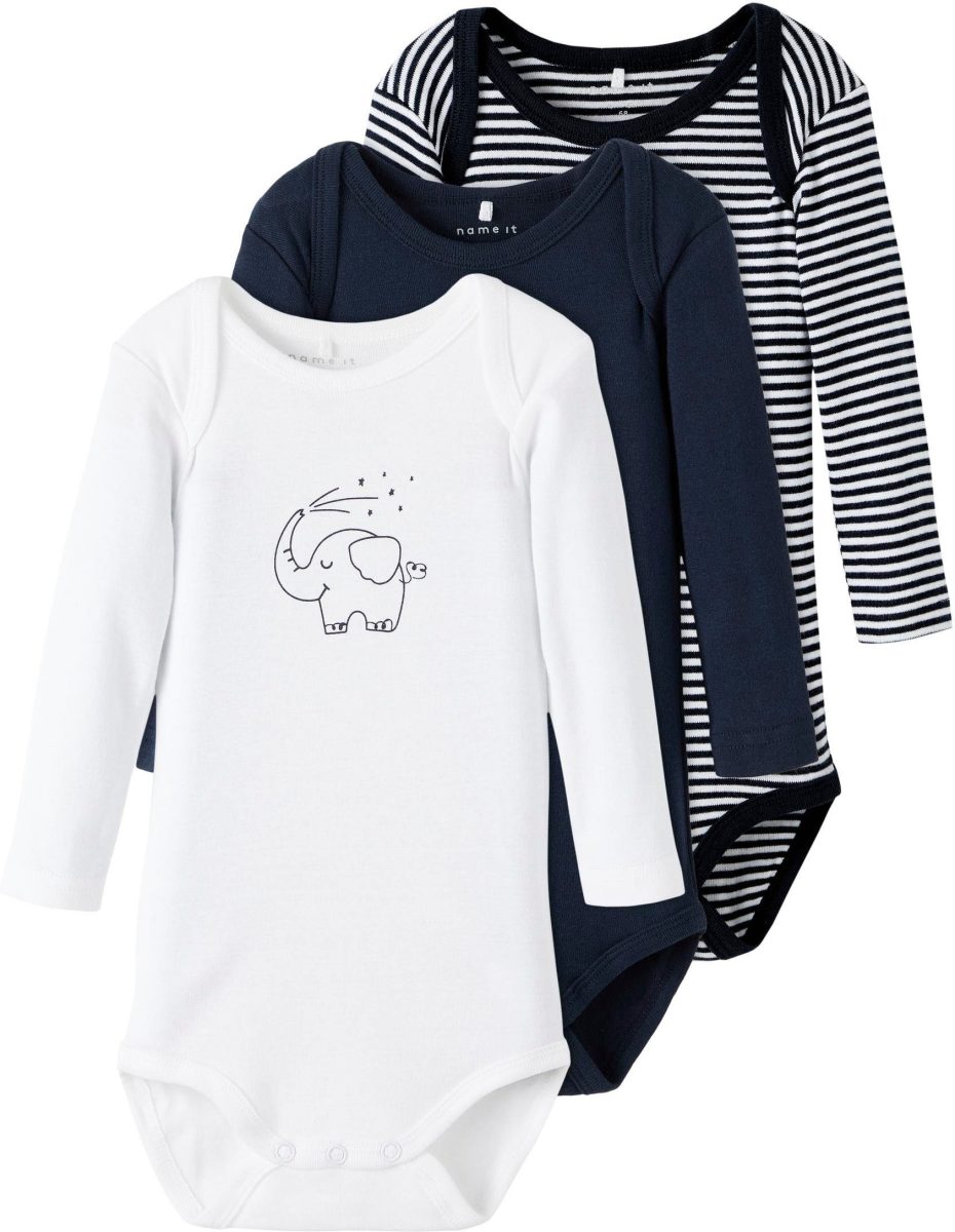 NAME IT Body met lange mouwen (set, 3-delig)
