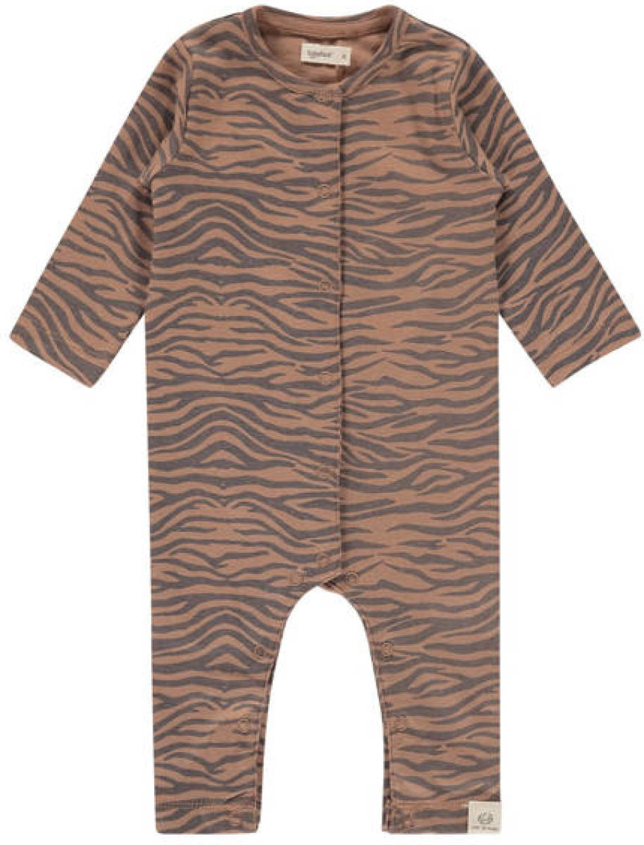 Babyface newborn baby boxpak met dierenprint bruin