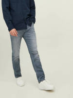 Jack & Jones JEANS INTELLIGENCE slim straight fit jeans JJITIM JJOLIVER grey denim