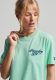 Superdry T-shirt met printopdruk lichtgroen