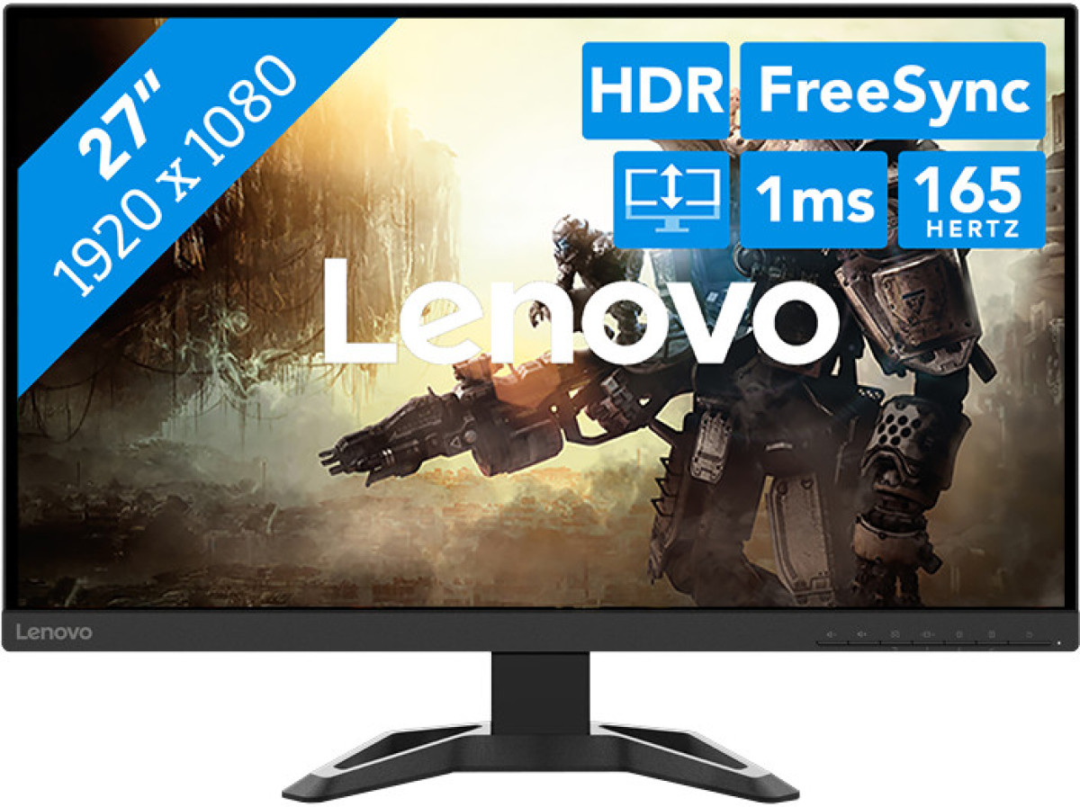Lenovo G27-30/27 /Full HD 1920 x 1080/165Hz/1ms/Zwart