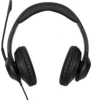 Targus AEH102GL hoofdtelefoon/headset Bedraad Hoofdband Oproepen/muziek USB Type-A Zwart