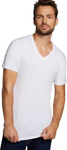 Bamboo Basics T-shirt Vinn met bamboe (set van 2) wit