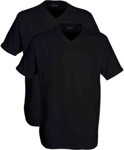 Ceceba +size T-shirt (set van 2) zwart