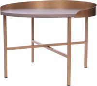 Home affaire Salontafel Salontafel rond, naturel tafelblad, stevig 4-poot frame