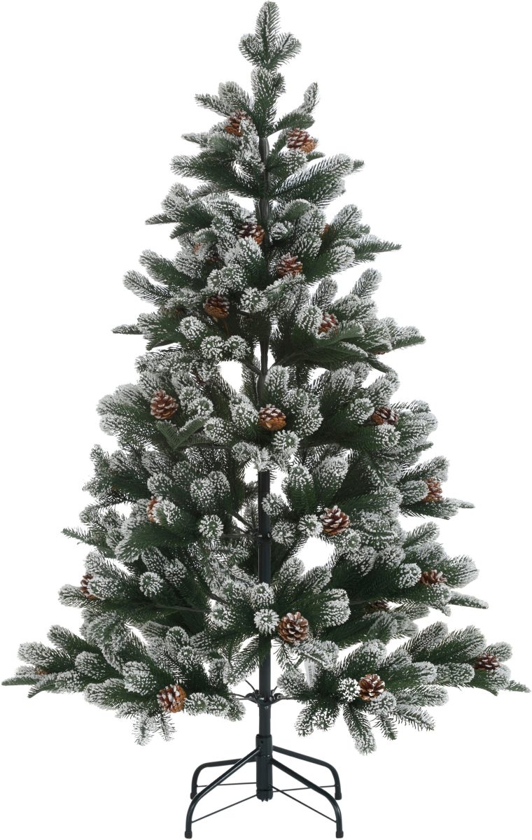 Myflair Möbel & Accessoires Kunstkerstboom Snow on Green met iets besneeuwde takken en dennenappels