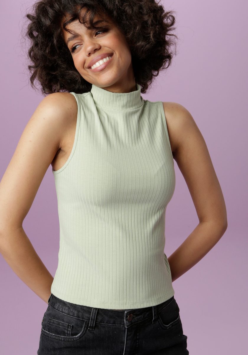 Aniston CASUAL Tanktop met opstaande kraag