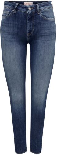 Only Onlblush Mid Ankle Raw Skinny Jeans Dames Blauw