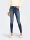 Only Onlblush Mid Ankle Raw Skinny Jeans Dames Blauw