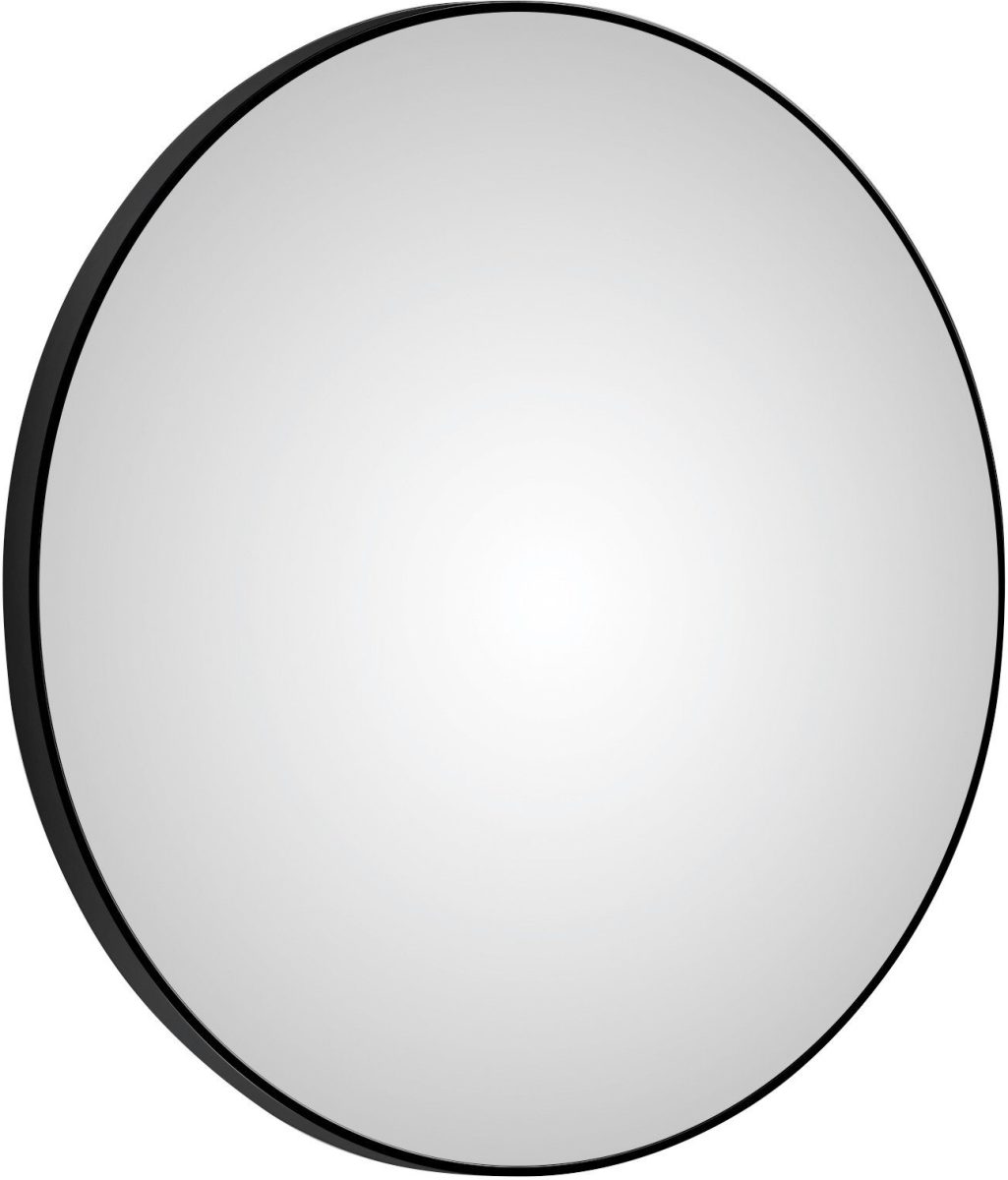 Talos Make-upspiegel rond, in matzwart ø 120 cm