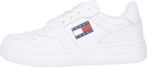 Tommy Jeans Sneakers met sleehak Tommy Jeans RETRO BASKET WMN met merklabel opzij