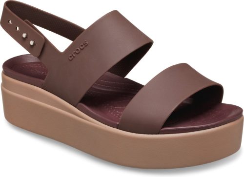 Crocs Sleehaksandaaltjes Brooklyn Low Wedge W met verstelbaar hielriempje