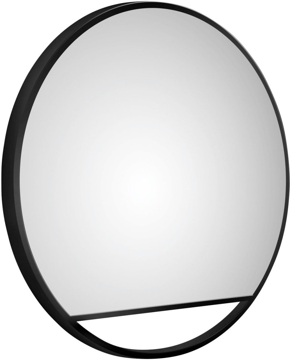 Talos Make-upspiegel rond, in matzwart ø 60 cm