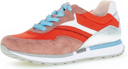 Gabor Sneakers met sleehak in lichte materialenmix