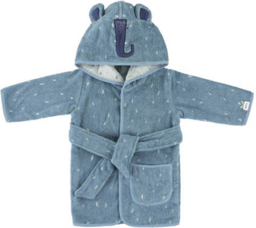 TRIXIE Mrs. Elephant badstof badjas blauw