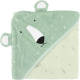 TRIXIE badcape Mr. Polar Bear 75x75cm groen