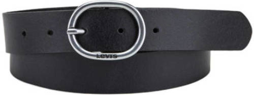 Levi's leren riem Hermosilla zwart