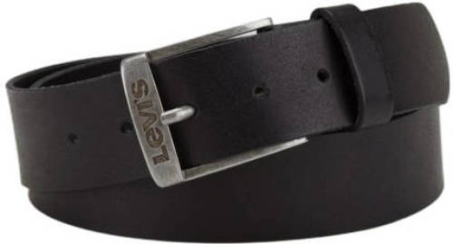 Levi's leren riem New Duncan zwart