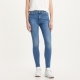 Levi's 720 high waist super skinny jeans medium indigo worn in