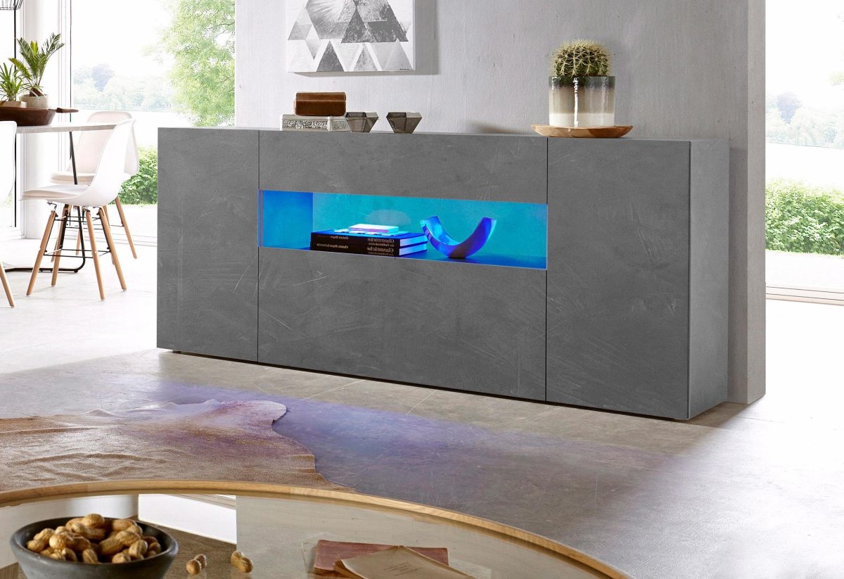 Tecnos Dressoir Potenza Breedte 180 cm, zonder verlichting