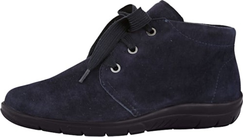 Veterlaarsje van zacht leer Naturläufer Donkerblauw