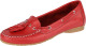 Mocassin met karakteristieke mocassinnaad Liva Loop Rood