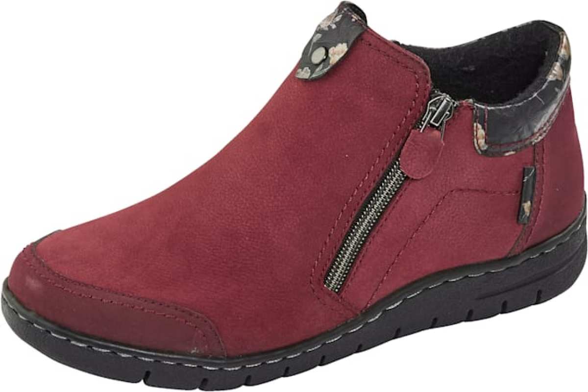 Enkellaarsje met elastische inzet Naturläufer Rood
